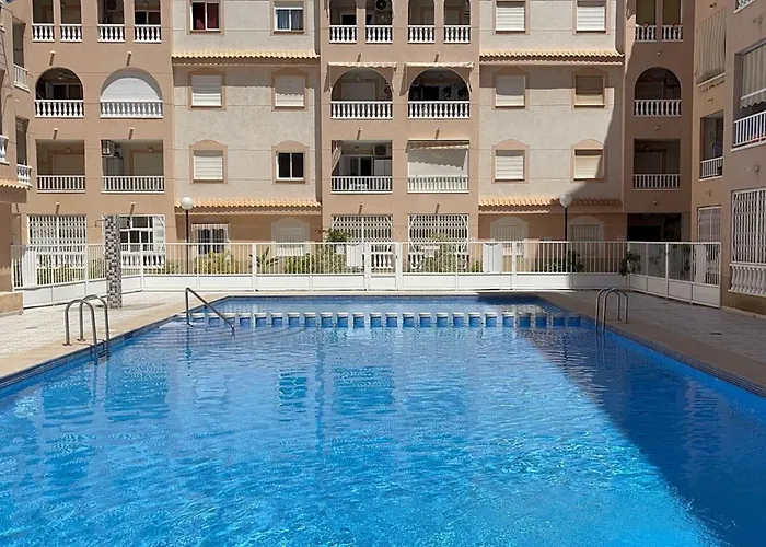 Apartment Charming Flat With Swimming Pool 500 M From Playa Del Cura! Torrevieja